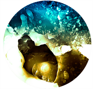Colloïde sur oxyde de silicium métallisé et foudroyé